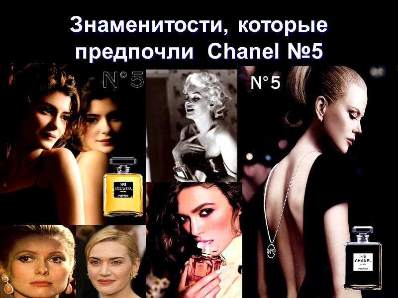 Знаменитости, которые предпочли  Chanel №5